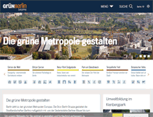 Tablet Screenshot of gruen-berlin.de